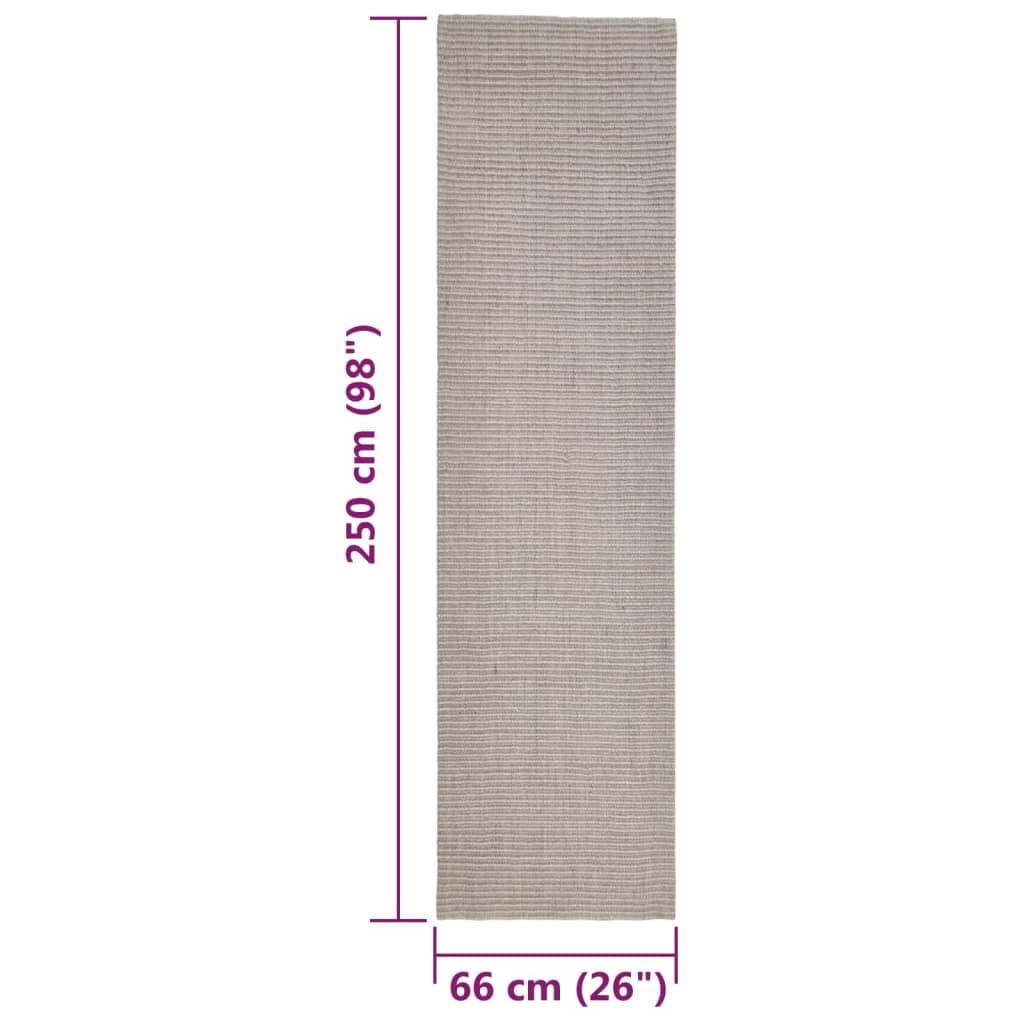 Tapis en sisal pour griffoir sable 66x250 cm - Animalerie en ligne Kat-Shop