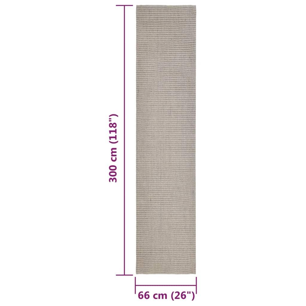 Tapis en sisal pour griffoir sable 66x300 cm - Animalerie en ligne Kat-Shop