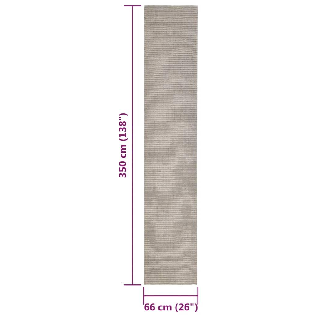 Tapis en sisal pour griffoir sable 66x350 cm - Animalerie en ligne Kat-Shop